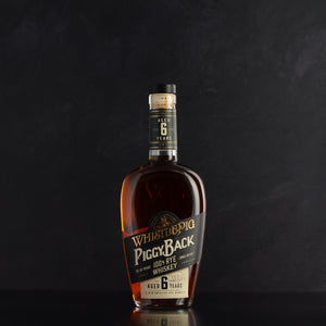 WhistlePig Piggyback 6 Year Bourbon Rye Whiskey Engraved Bottle