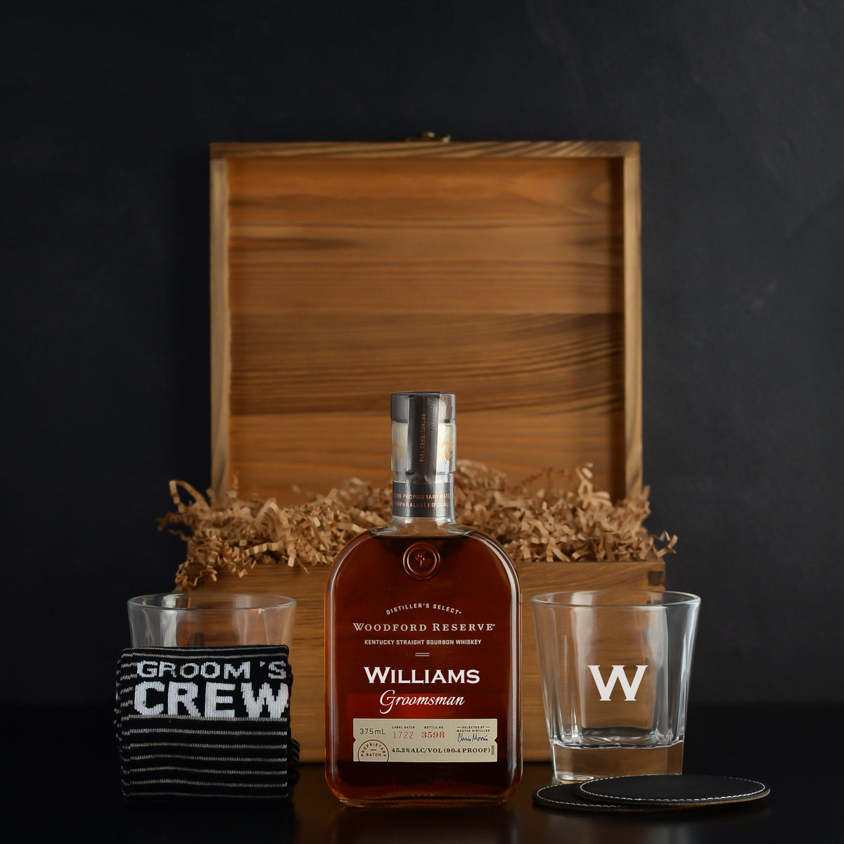 Woodford Whiskey Groomsmen Proposal Gift Box Set