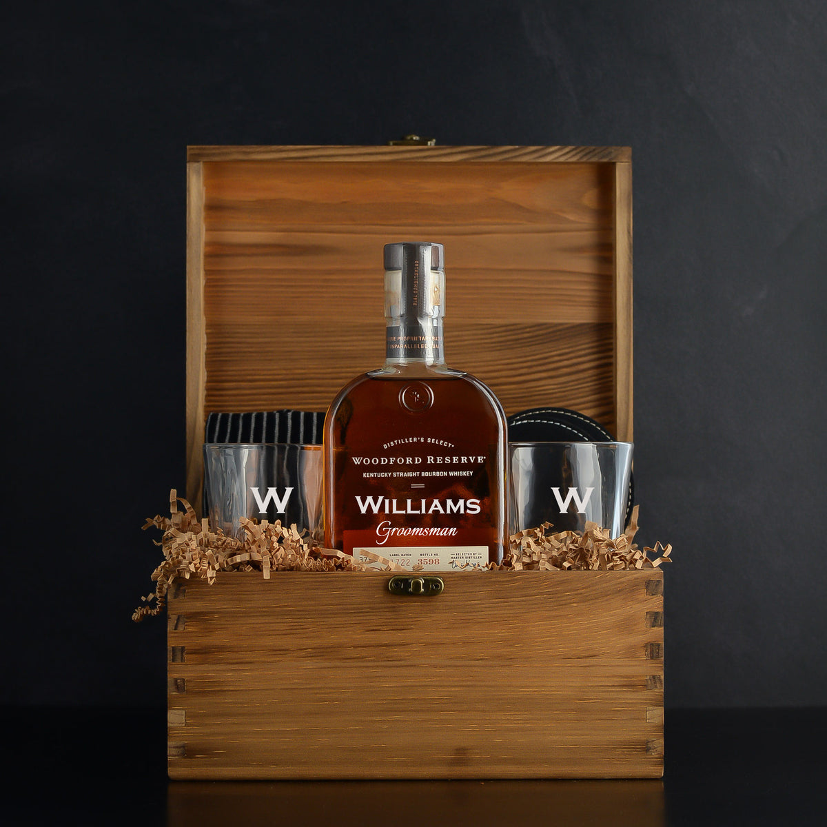 Woodford Whiskey Groomsmen Proposal Gift Box