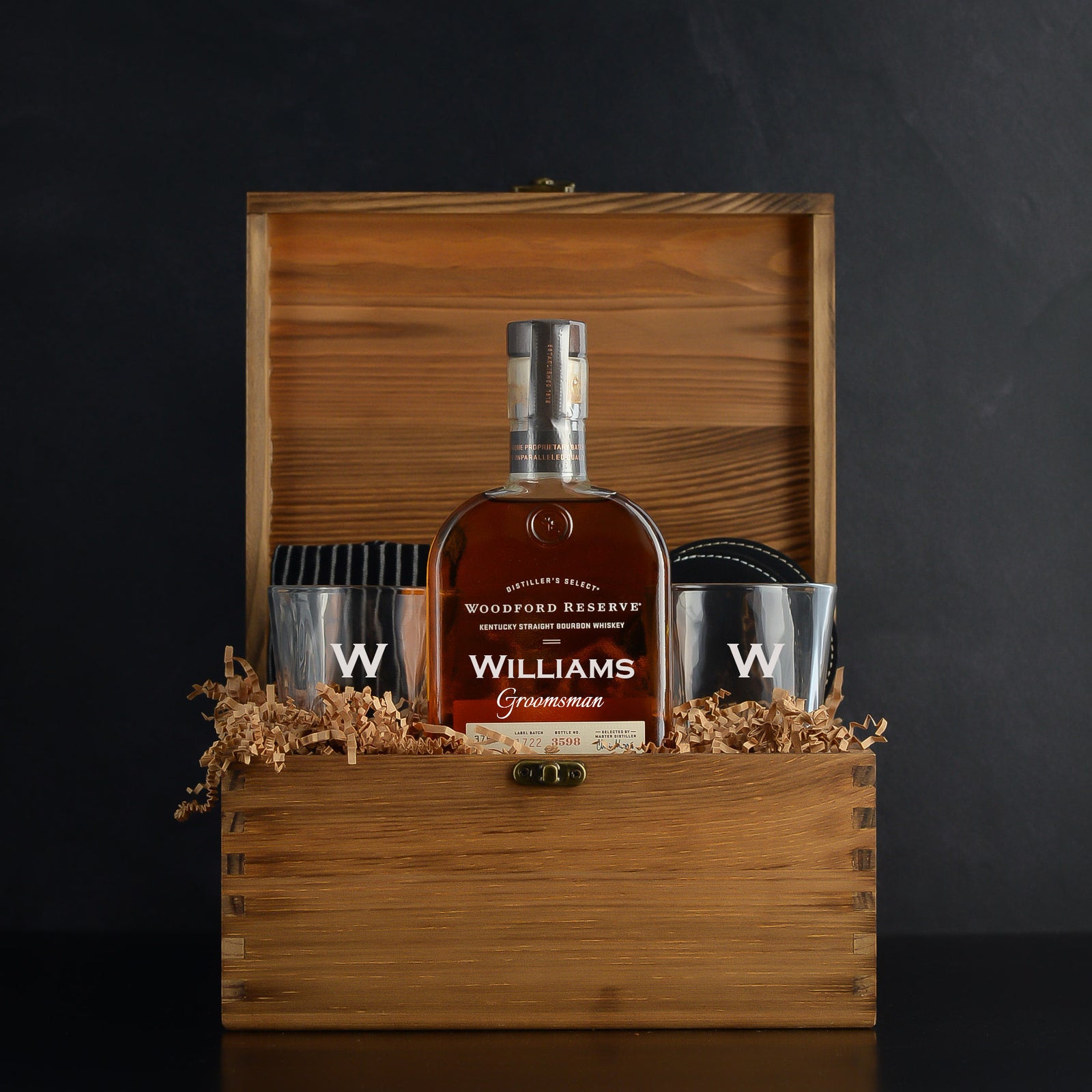 Woodford Whiskey Groomsmen Proposal Gift Box