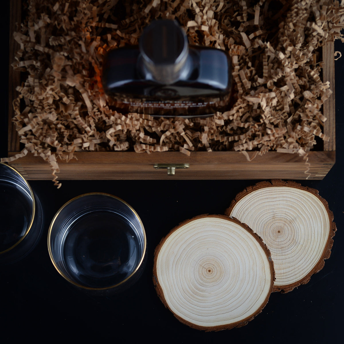 Custom Woodford Reserve Whiskey luxury Gift Box Set for birthdays, corporate gifts, and bourbon whiskey lovers