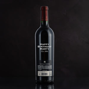 Personalized Opus One Overture Wine Birthday Gift